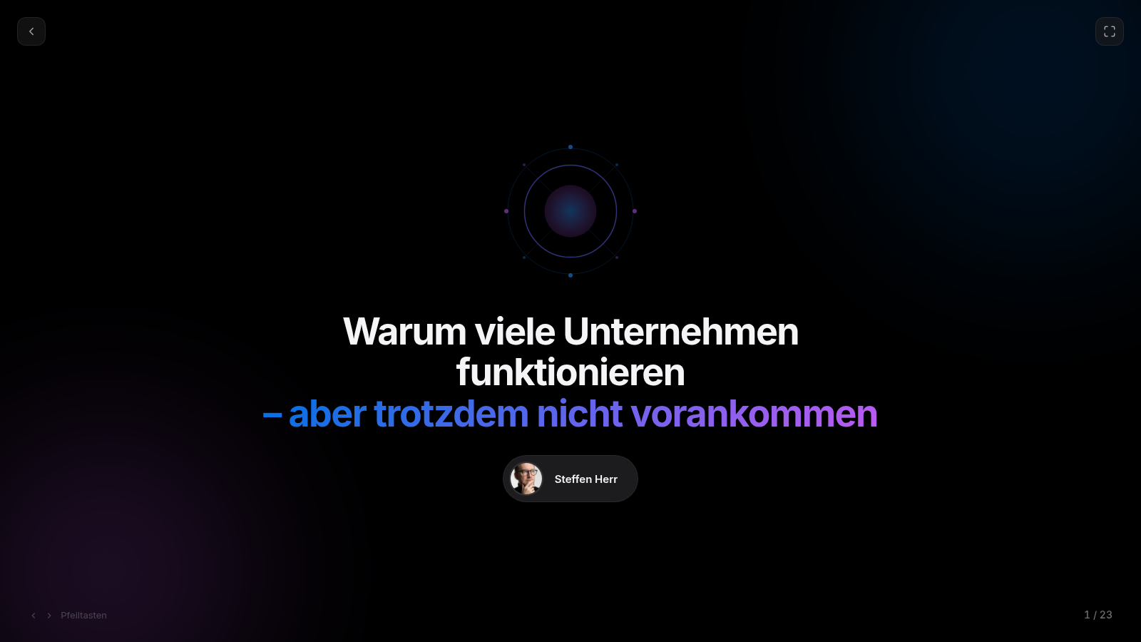 Warum viele Unternehmen funktionieren — aber nicht vorankommen